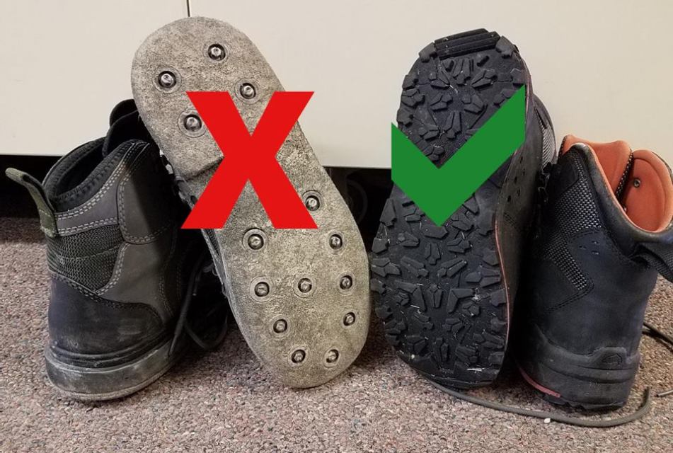 felt bottom wading boots