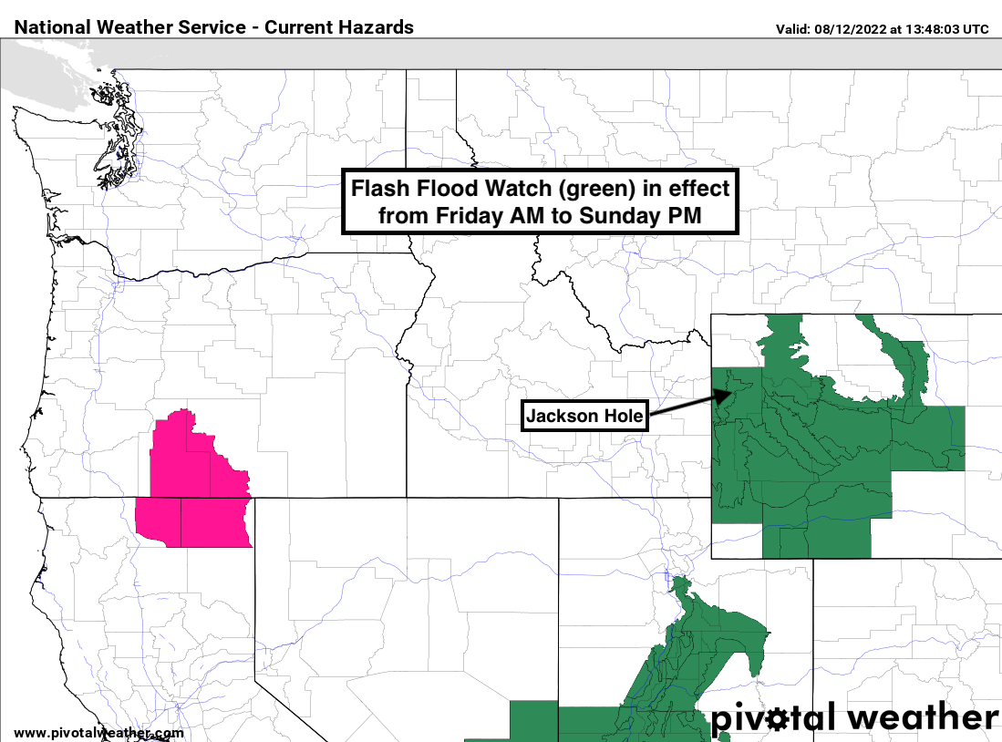 Flash Flood Watch in effect from Friday to Sunday